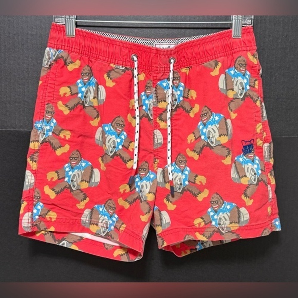 🪅Party Pants Red Yeti Swim Shorts